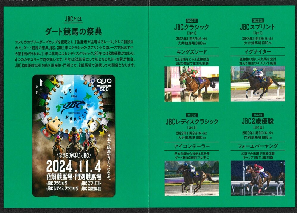 11月4日に佐賀、門別競馬でJBC4競走開催／佐賀競馬公式アイドルUMATENAがPR隊に同行／クオカ10人に｜競馬ニュース｜競馬 TOP｜西スポレースサイト