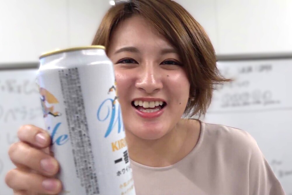 レース前に早速完飲☆（画像の一部を加工しています）