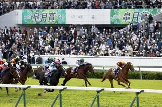 昨年4月に中山競馬場で開催された第82回皐月賞のレース